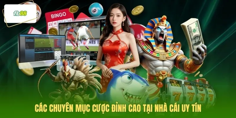 Các chuyên mục cược đỉnh cao tại nhà cái uy tín